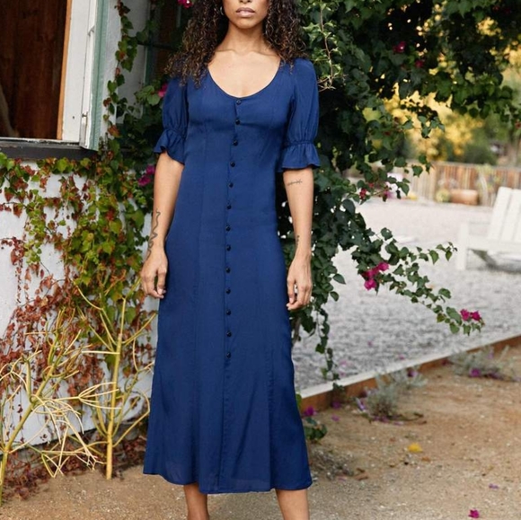 Christy Dawn Lennon Dress in Midnight Blue Size Small New with Tags